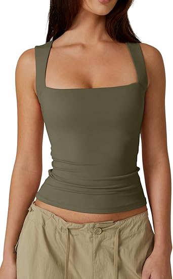 Women's Square Neck Sleeveless
