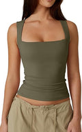 Women's Square Neck Sleeveless