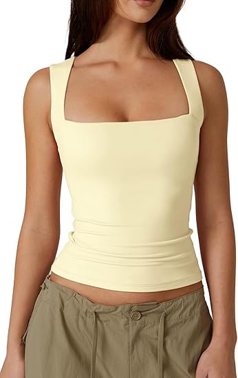 Women's Square Neck Sleeveless